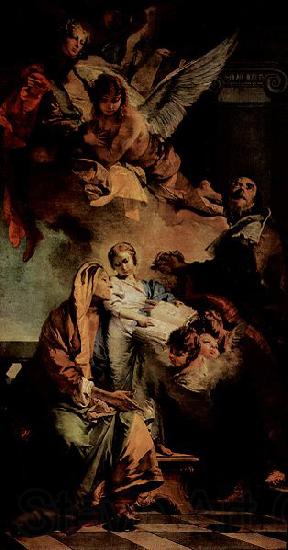 Giovanni Battista Tiepolo Erziehung Mariens Norge oil painting art